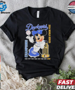 Official Dodgers MLB x Mickey Mouse 2024 World Series Champions T Shirt