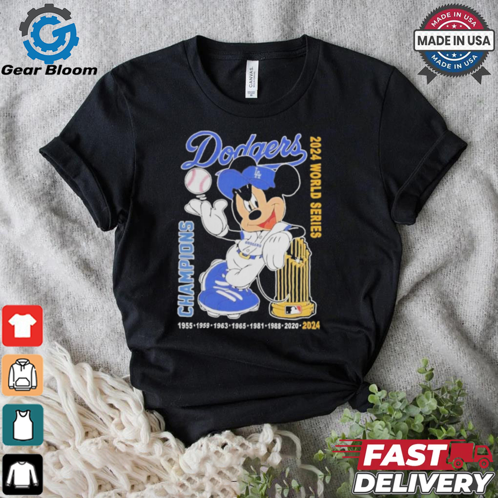 Official Dodgers MLB x Mickey Mouse 2024 World Series Champions T Shirt Official Dodgers MLB x Mickey Mouse 2024 World Series Champions T Shirt
