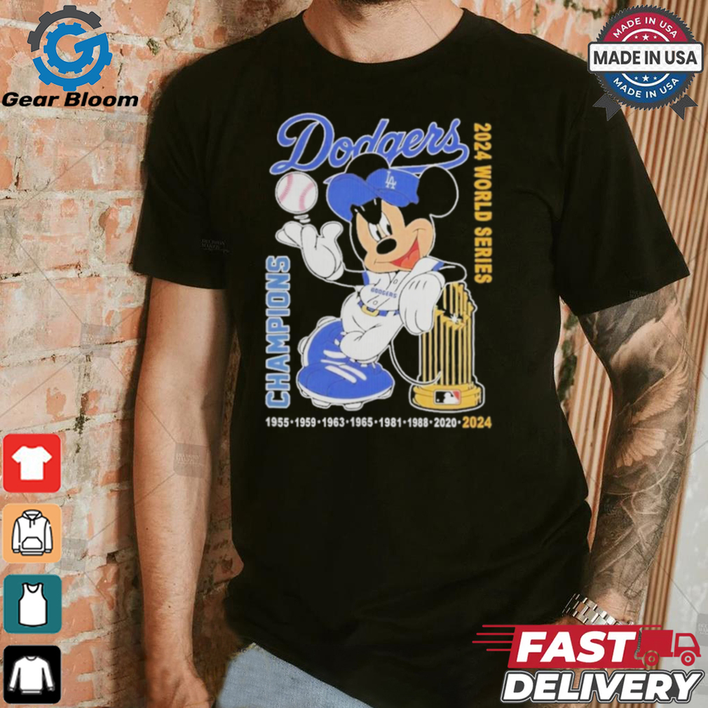 Official Dodgers MLB x Mickey Mouse 2024 World Series Champions T Shirt Official Dodgers MLB x Mickey Mouse 2024 World Series Champions T Shirt