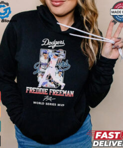 Official Freddie Freeman Los Angeles Dodgers World Series MVP Signature Shirt