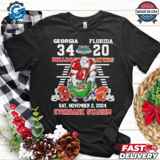 Official Georgia Bulldogs Beat Florida Gators In Everbank Stadium 2024 T Shirt