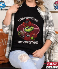 Official Georgia Bulldogs I Steal Touchdown Not Christmas Grinch 2024 Shirt