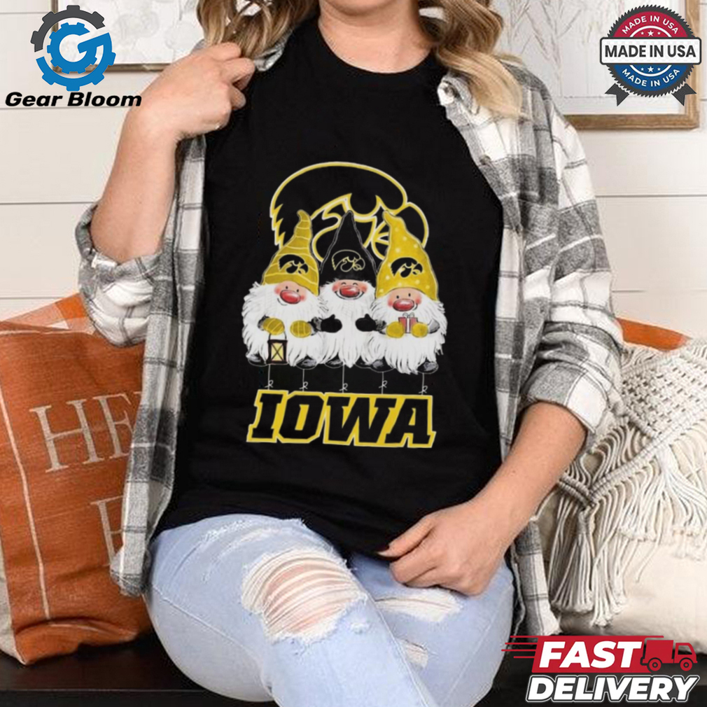 Official Gnomes Iowa Hawkeyes Merry Christmas 2024 Shirt Official Gnomes Iowa Hawkeyes Merry Christmas 2024 Shirt
