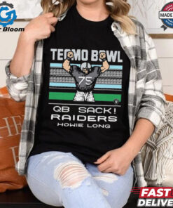 Official Homage Howie Long NFL Las Vegas Raiders Tecmo Bowl Retired Player t shirt