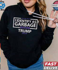 Official I Identify As Garbage Trump 2024 Shirt