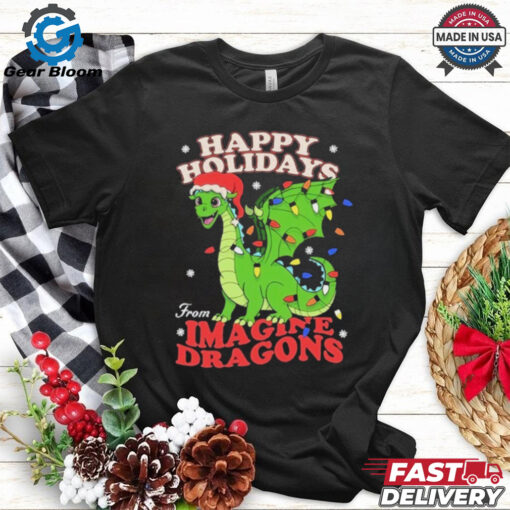 Official Imagine Dragons Cartoon Dragon Holiday Shirt