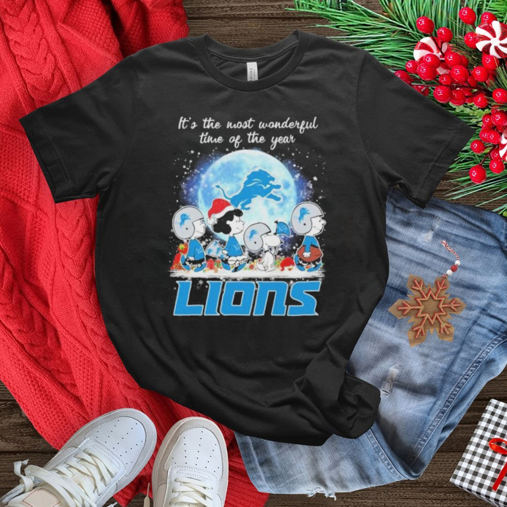 Official It’s The Most Wonderful Time Of The Years Peanuts Characters X Detroit Lions Merry Christmas Shirt Official It’s The Most Wonderful Time Of The Years Peanuts Characters X Detroit Lions Merry Christmas Shirt