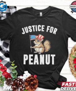 Official Justice For Peanut The Squirrel Holding the American Flag Shirt