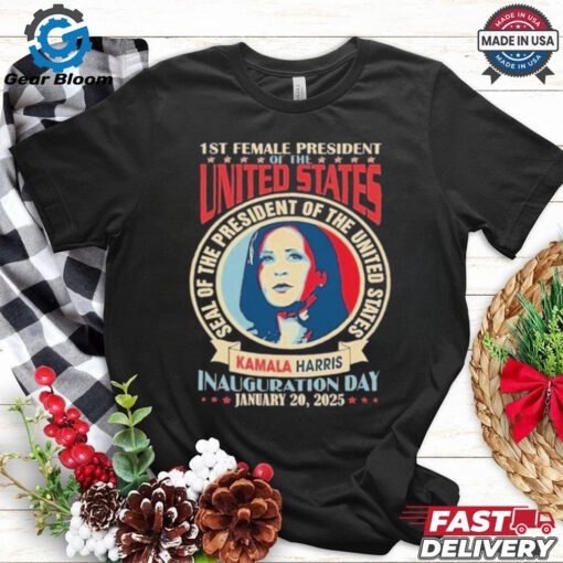 Official Kamala Harris 1st Female President TShirt, President 2024 Kamala Harris Won T Shirt