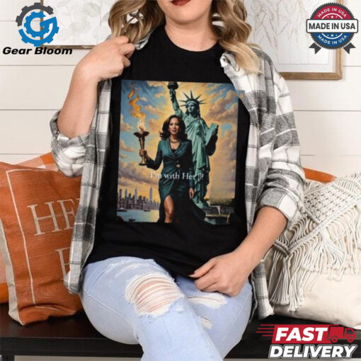 Official Kamala Harris Liberty US 2024 Election I’m With Her Vintage Shirt