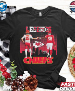 Official Kansas City Chiefs Legends Patrick Mahomes Derrick Thomas T Shirt