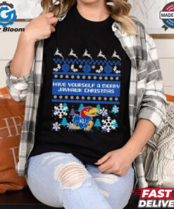 Official Kansas Jayhawk Have Yourself A Merry Jayhawk Christmas 2024 Shirt