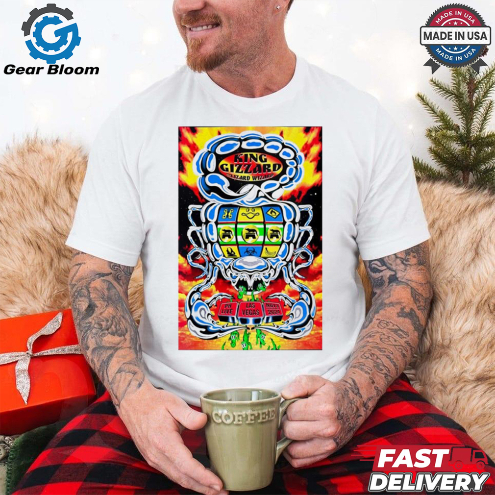 Official King Gizzard And The Lizard Wizard November 8 2024 PH Live In Las Vegas NV Tour Shirt Official King Gizzard And The Lizard Wizard November 8 2024 PH Live In Las Vegas NV Tour Shirt