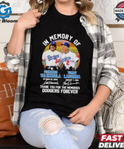 Official Los Angeles Dodgers In Memory Of Fernando Valenzuela Tommy Lasorda T Shirt