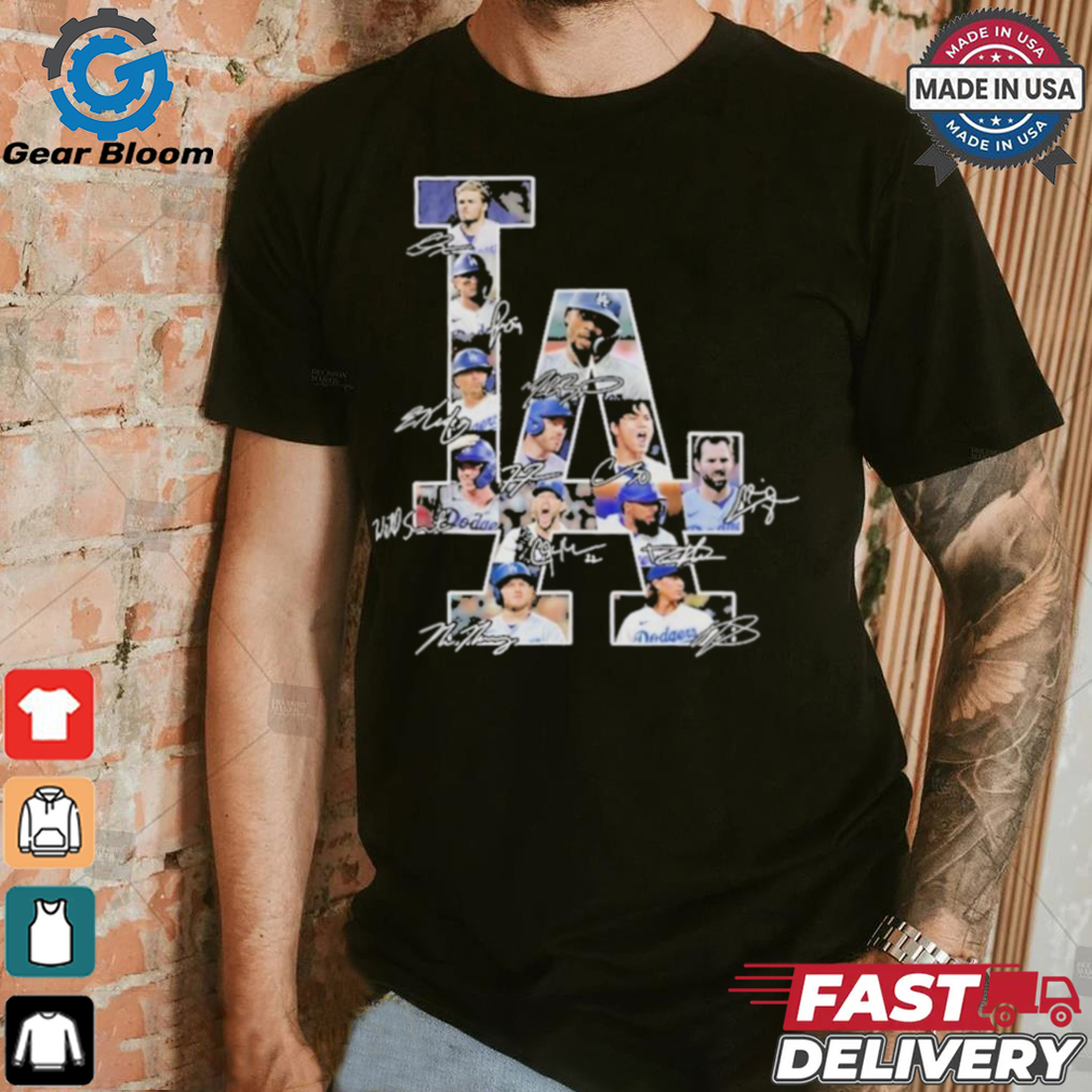 Official Los Angeles Dodgers Signature Unisex T Shirt Official Los Angeles Dodgers Signature Unisex T Shirt