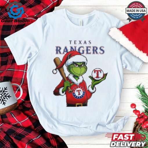 Official MLB Texas Rangers The Grinch Grinchmas Christmas 2024 Shirt