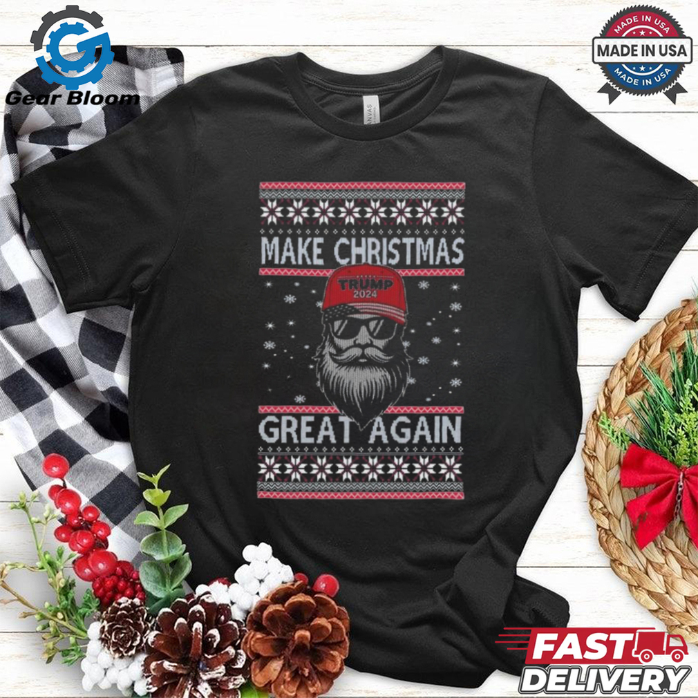 Official Make Christmas Great Again Trump Santa Claus Christmas Ugly 2024 Shirt Official Make Christmas Great Again Trump Santa Claus Christmas Ugly 2024 Shirt
