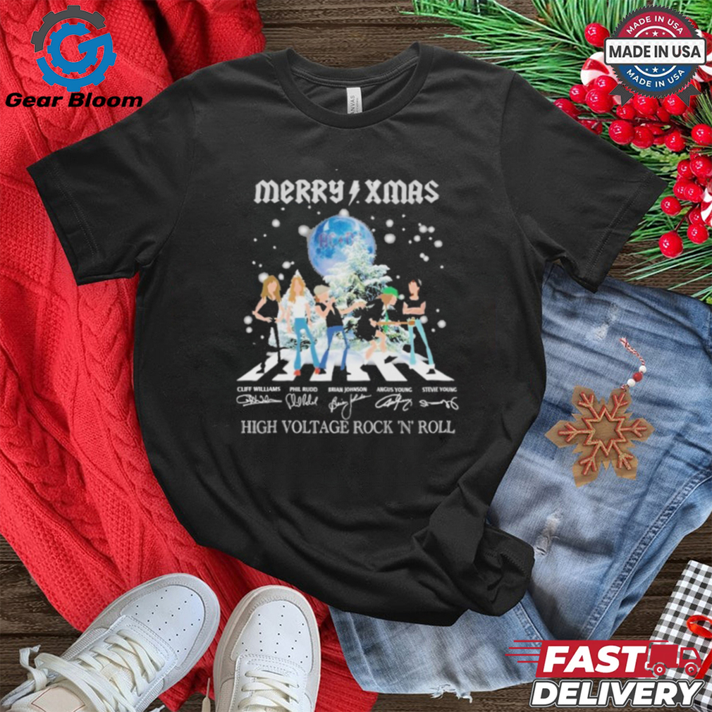 Official Merry Xmas AC DC High Voltage Rock ‘N’ Roll T Shirt Official Merry Xmas AC DC High Voltage Rock ‘N’ Roll T Shirt