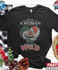 Official Minnesota Wild Never Underestimate A Woman Who Understand Hockey 2024 Shirt