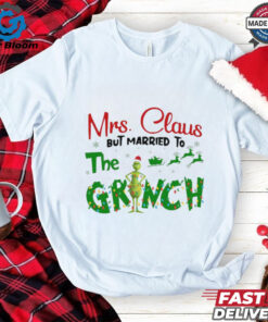 Official Mrs Claus But Married To The Grinch Christmas 2024 Shirt