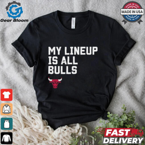 Official My Lineup Is Chicago Bulls NBA t shirt