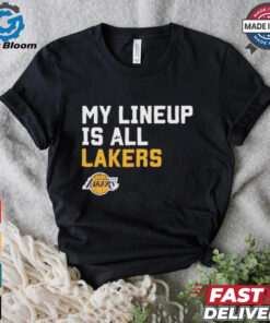 Official My Lineup Is Los Angeles Lakers NBA t shirt