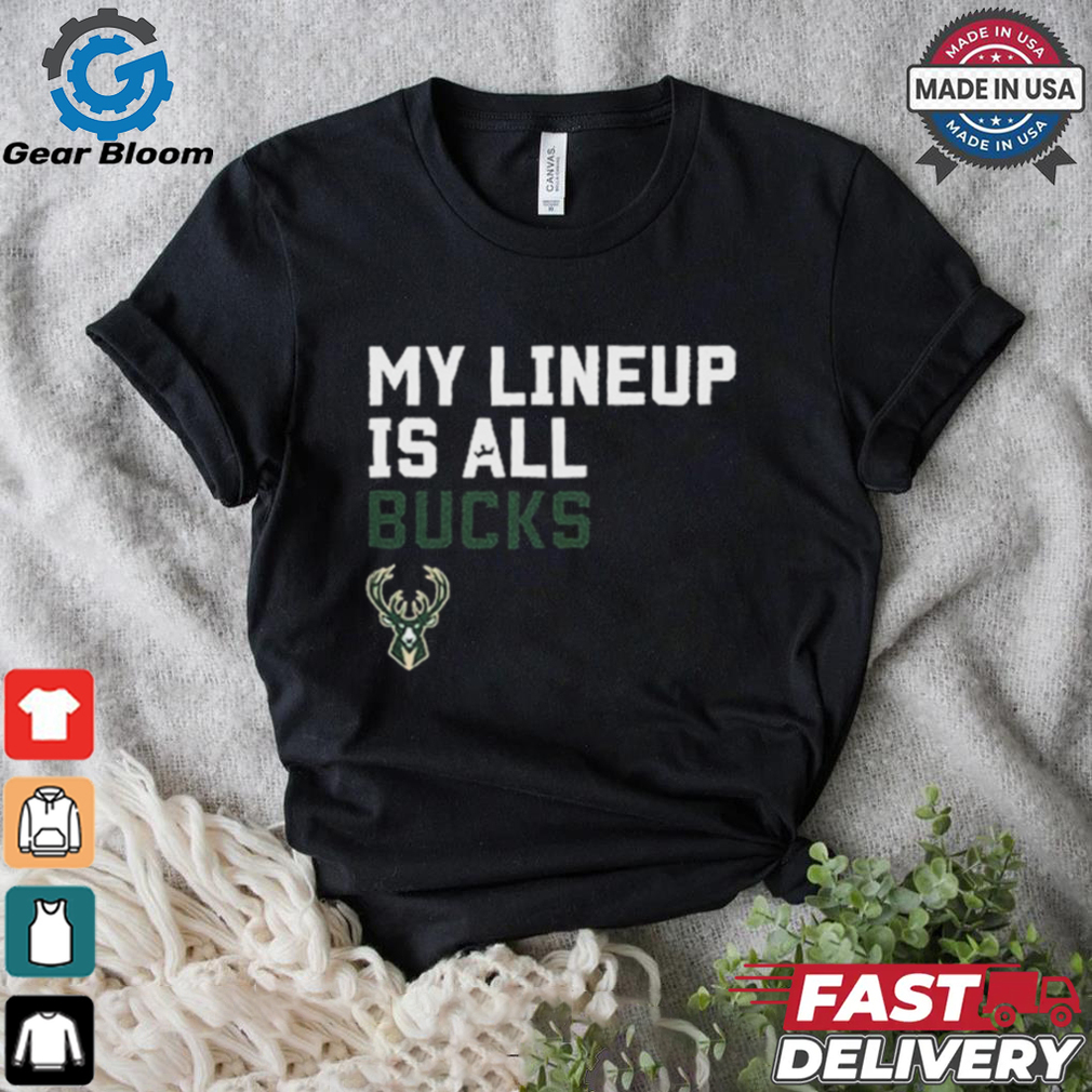 Official My Lineup Is Milwaukee Bucks NBA t shirt Official My Lineup Is Milwaukee Bucks NBA t shirt