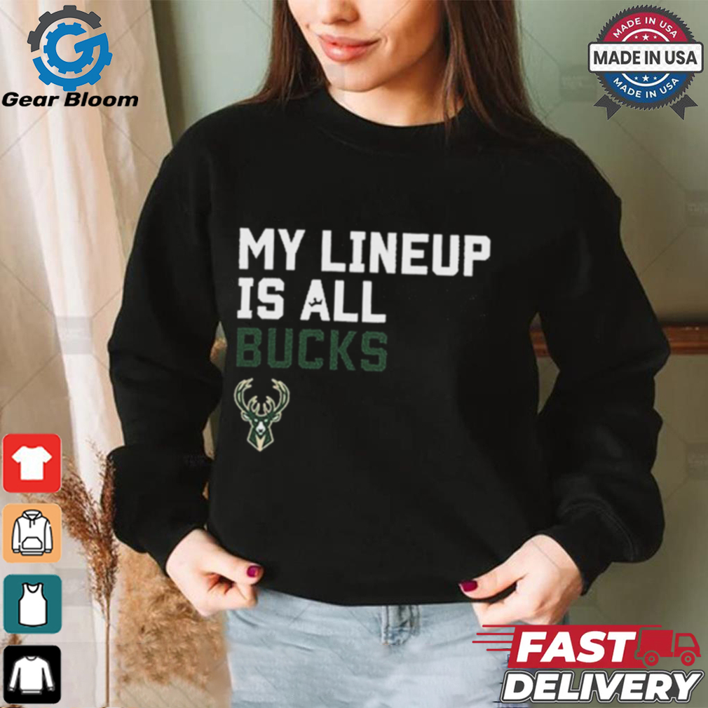 Official My Lineup Is Milwaukee Bucks NBA t shirt Official My Lineup Is Milwaukee Bucks NBA t shirt