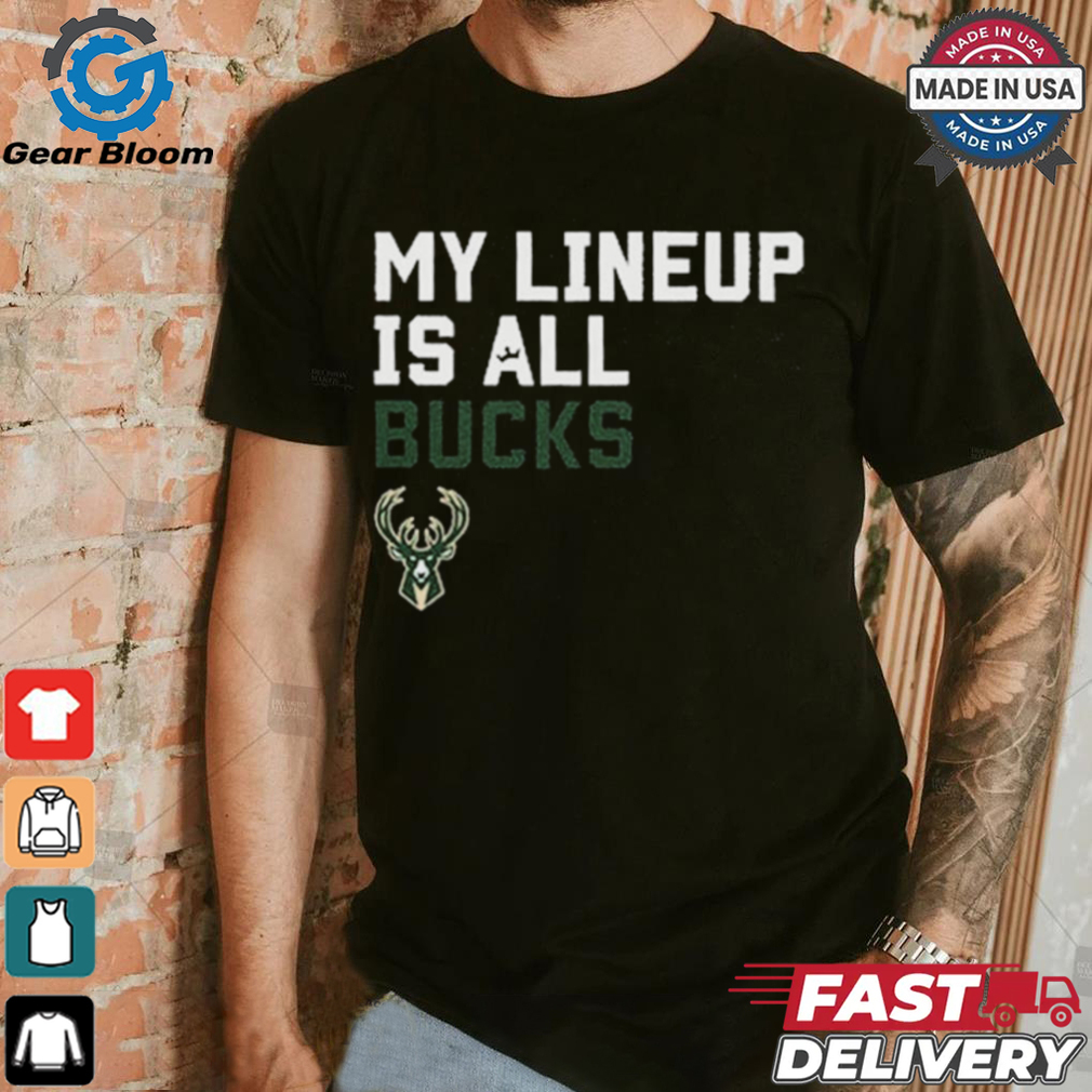 Official My Lineup Is Milwaukee Bucks NBA t shirt Official My Lineup Is Milwaukee Bucks NBA t shirt