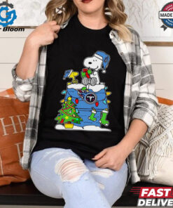 Official NFL Tennessee Titans Snoopy Woodstock Christmas 2024 Shirt