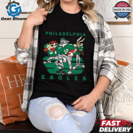 Official Philadelphia Eagles Cartoon Eagles Super Bowl 2024 Shirt