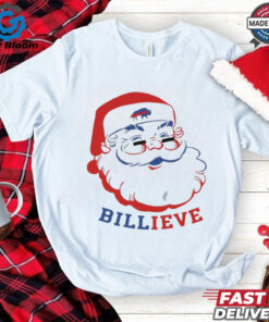 Official Santa Claus Buffalo Bills Billieve Christmas 2024 Shirt