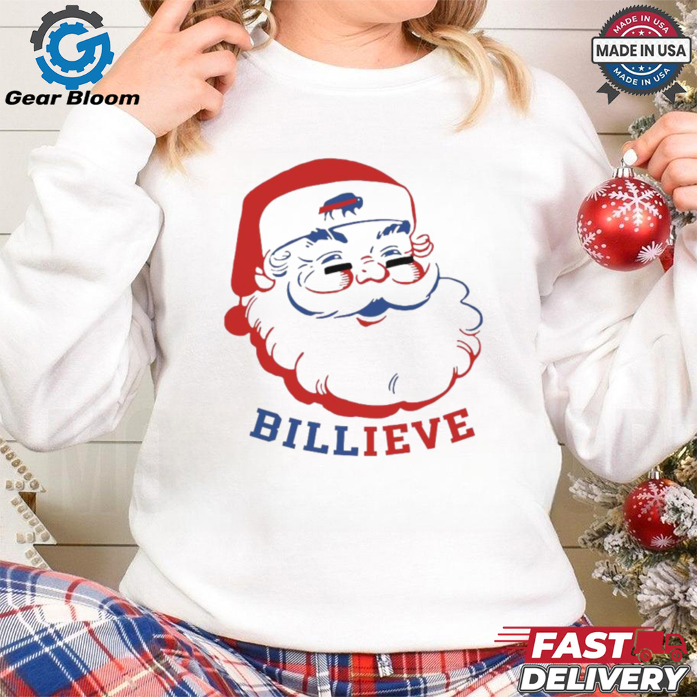 Official Santa Claus Buffalo Bills Billieve Christmas 2024 Shirt Official Santa Claus Buffalo Bills Billieve Christmas 2024 Shirt