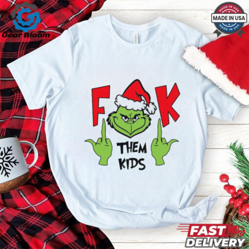 Official Santa Grinch fuck them kids Christmas 2024 Shirt