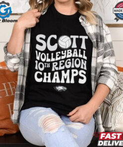 Official Scott Eagles Volleyball 10th Region Champs t shirt
