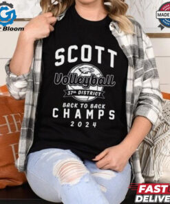 Official Scott Eagles Volleyball Back to Back Champs 2024 37th District t shirt