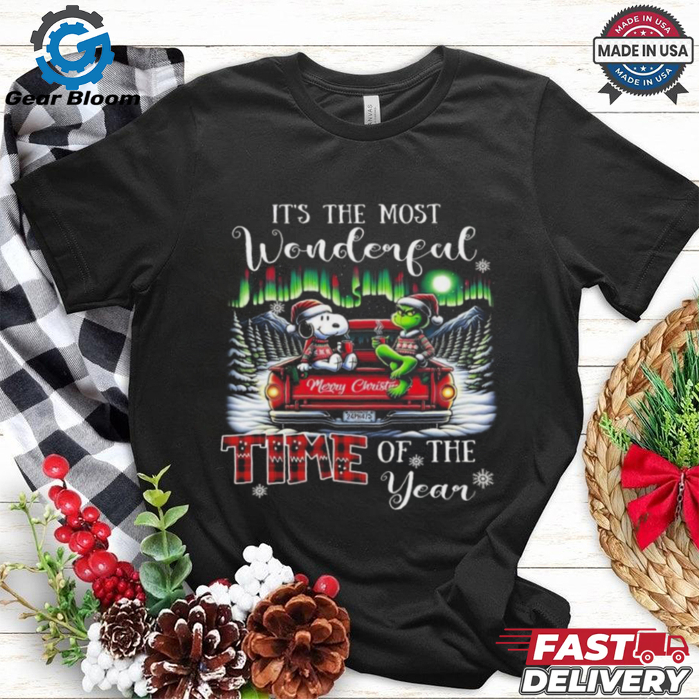 Official Snoopy And Grinch It’s The Most Wonderful Time Of The Year Christmas Shirt Official Snoopy And Grinch It’s The Most Wonderful Time Of The Year Christmas Shirt