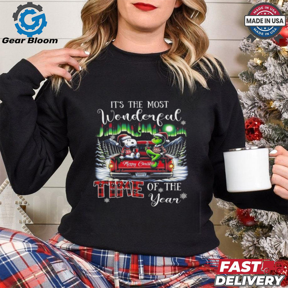 Official Snoopy And Grinch It’s The Most Wonderful Time Of The Year Christmas Shirt Official Snoopy And Grinch It’s The Most Wonderful Time Of The Year Christmas Shirt