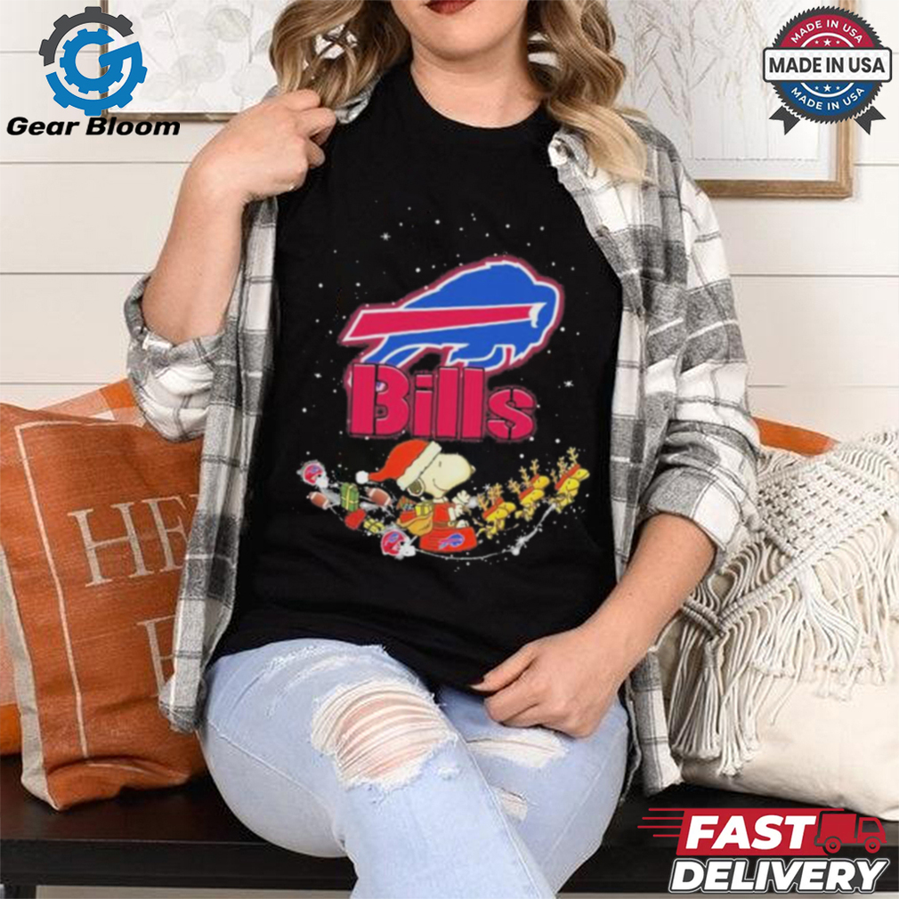 Official Snoopy And Woodstock Sleigh Buffalo Bills Merry Christmas shirt Official Snoopy And Woodstock Sleigh Buffalo Bills Merry Christmas shirt
