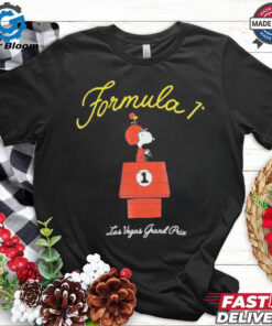 Official Snoopy Formula 1 x Peanuts 2024 Las Vegas Grand Prix Dog House Shirt.