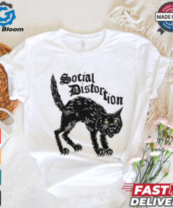 Official Social Distortion Black Kat Meow Shirt