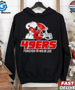 Official The Peanuts Movie Snoopy X San Francisco 49ers Forever Win Or Lose Shirt