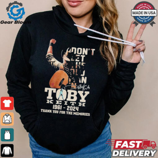 Official Toby Keith Don’t Let The Old Man In 1961 2024 Thank You For The Memories Shirt