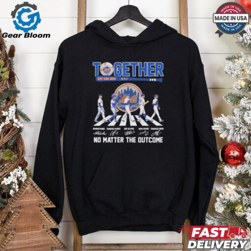 Official Together New York Mets Abbey Road No Matter The Outcome Shirt