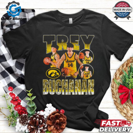 Official Trey Buchanan Iowa Hawkeyes 90s Graphic t shirt