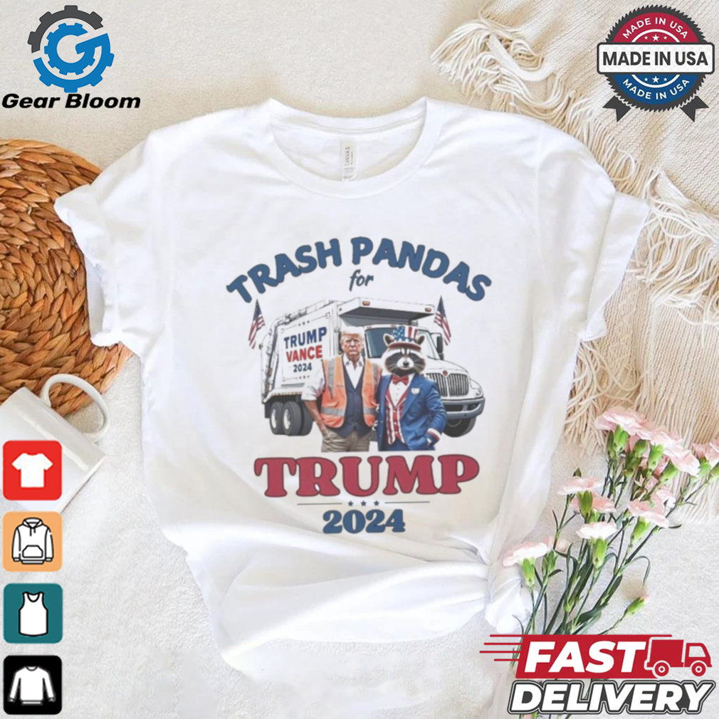Official Trump Garbage Trash Pandas for Trump 2024 President For The People Funny WI Rally Garbage Truck Shirt Official Trump Garbage Trash Pandas for Trump 2024 President For The People Funny WI Rally Garbage Truck Shirt