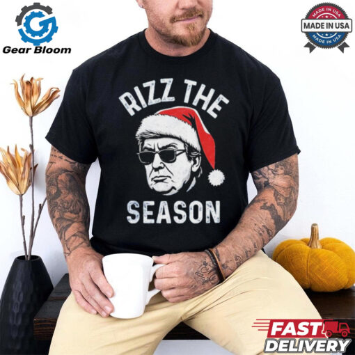 Official Trump Rizz The Season Christmas Donald Trump Rizz The Season Christmas T Shirt