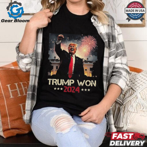 Official Trump Won 2024 President 47th Of White House Donald Trump Shirt