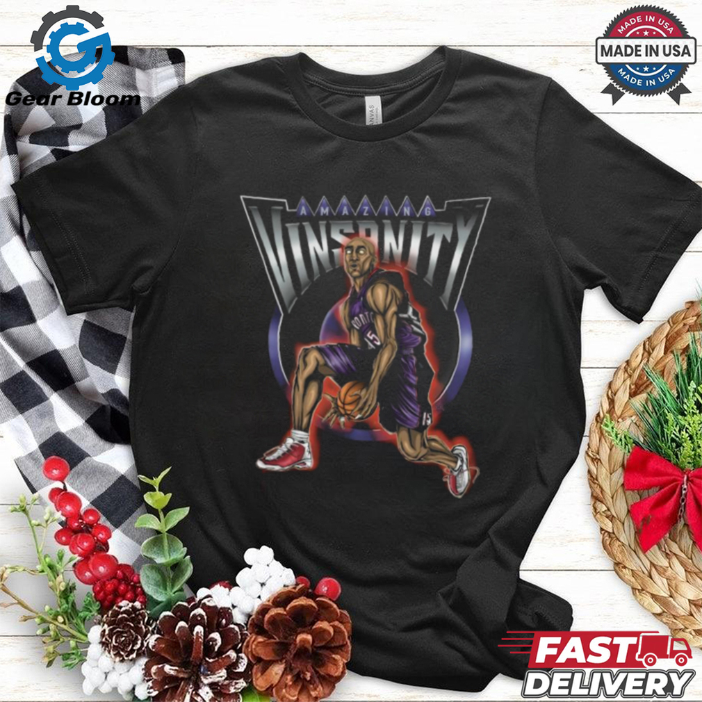 Official Vince Carter Amazing Vinsanity Half Man Half Amazing – the man put the Toronto Raptors on the Map t shirt Official Vince Carter Amazing Vinsanity Half Man Half Amazing – the man put the Toronto Raptors on the Map t shirt