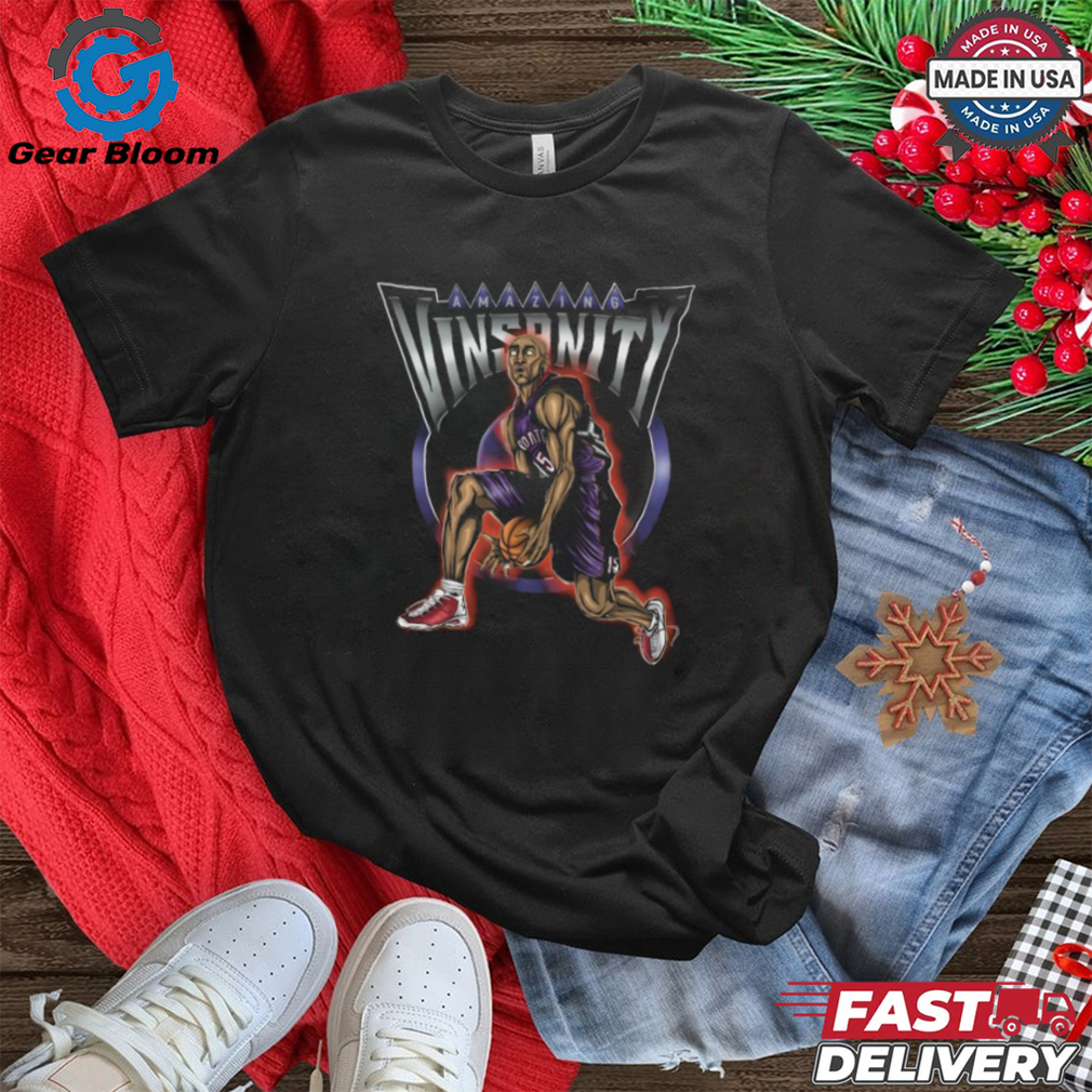 Official Vince Carter Amazing Vinsanity Half Man Half Amazing – the man put the Toronto Raptors on the Map t shirt Official Vince Carter Amazing Vinsanity Half Man Half Amazing – the man put the Toronto Raptors on the Map t shirt